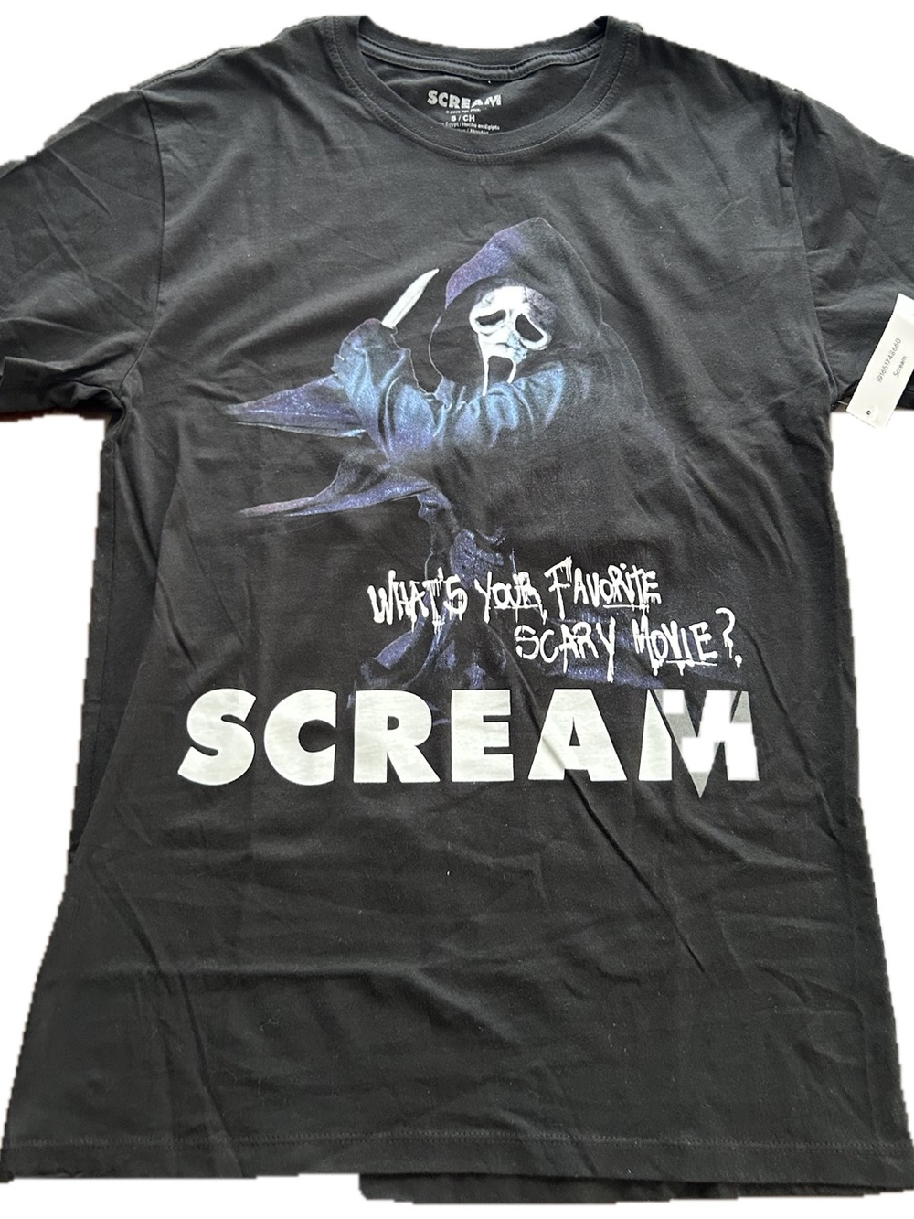 Scream Ghostface Halloween T-Shirt Black NEW S